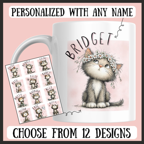 Personalized cat avatar - avatar, mug
