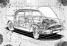 Line tech drawing - tech, sunbeam