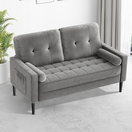 Seater sofa bed light grey - 2,