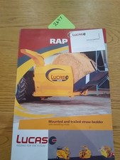 Lucas Mounted & Trailer Straw Bedder Sales Leaflet