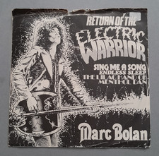 Marc Bolan & T.Rex - rare vinyl single - Return of the Electric Warrior