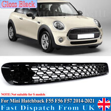 For BMW Mini Cooper F55 F56 F57 2014-2021 Front Bumper Lower Grille Gloss Black