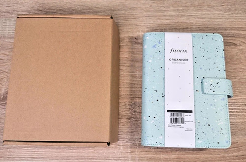 Filofax mint paint splatter - mint,