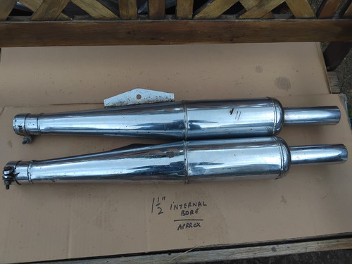 Bsa gold star silencers - bsa,