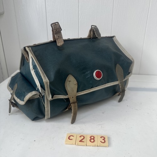 Vintage blue saddle bag - saddle,