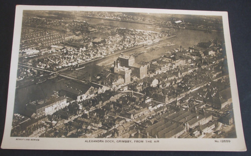 Lincolnshire rppc aerial view - lincolnshire,