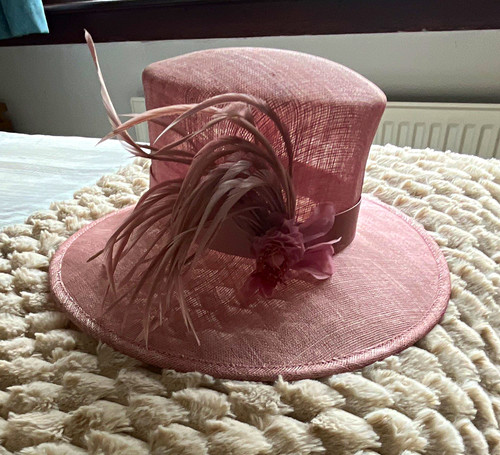 Pink wide brim formal - pink,