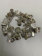 VINTAGE SILVER CHARM BRACELET