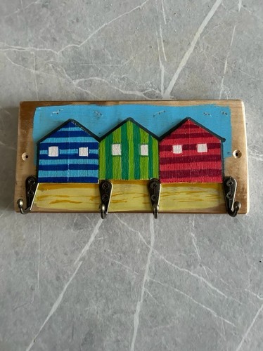 Beach hut key rack reclaimed - rack.,