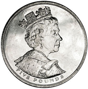 Five pound coins - uk,