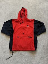 Nike Mens Red ACG Lightweight Jacket Anorak Size Medium Kangaroo Pouch Vintage