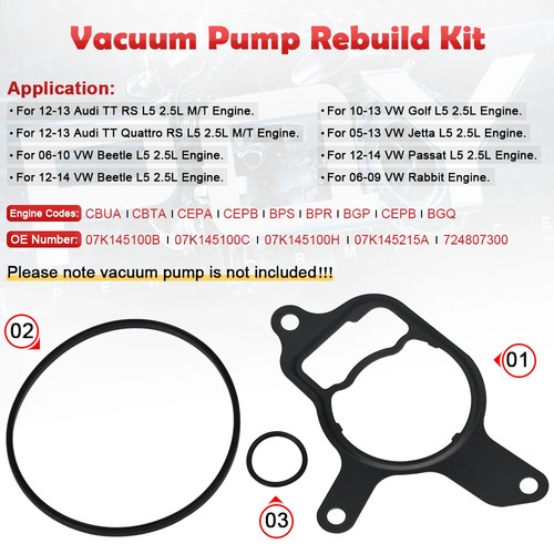 Vacuum pump seal kit - pump,
