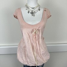 2000’s miss sixty baby pink babydoll top 