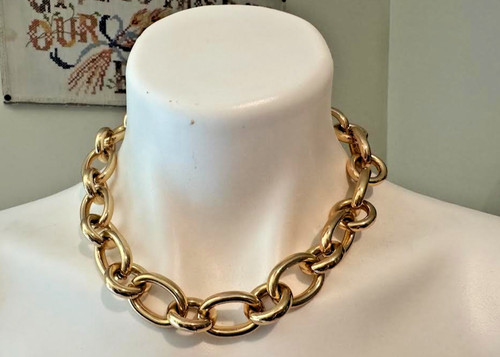 Zara chunky oversize gold tone - zara,