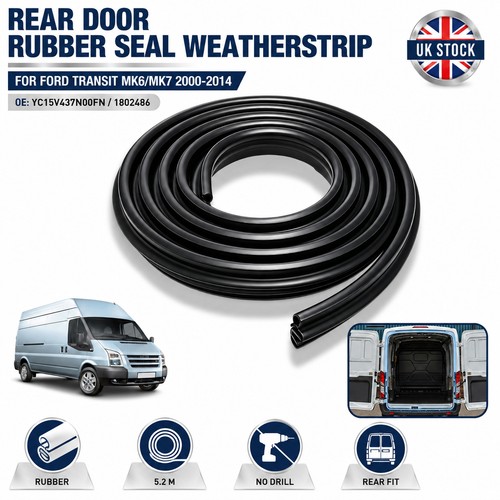 Rear back door seal rubber - rear,