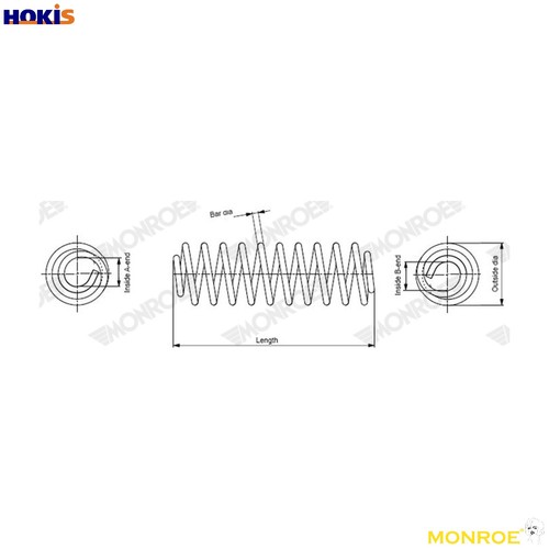 Suspension spring sp4567 for - suspension,