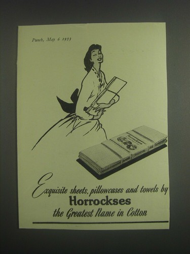 1953 horrockses sheets - horrockses,