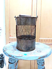 VINTAGE INDIAN METAL JALI POT