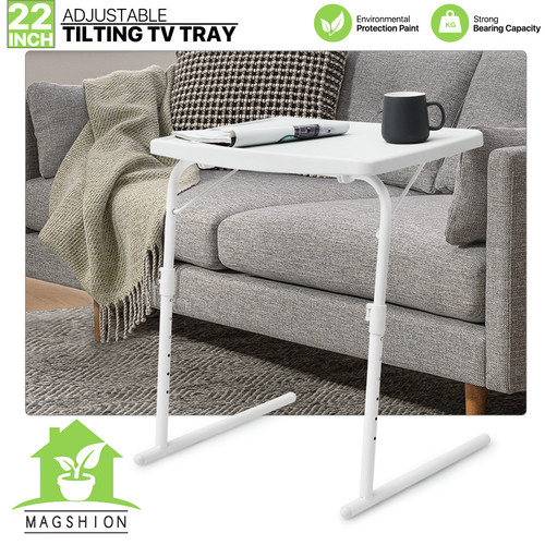 White folding tray portable - tv,