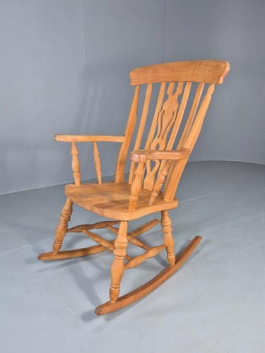 Vintage beech rocking - beech, chair