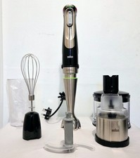 Braun MQ 9138XI MultiQuick 9 Hand Blender 1200W New Set Lightly Used Grinder