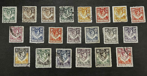 Northern rhodesia 1938 set - northern,