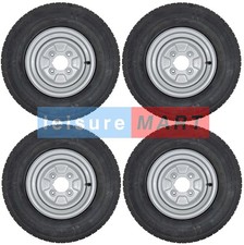 Four 145x10 Trailer Wheel &