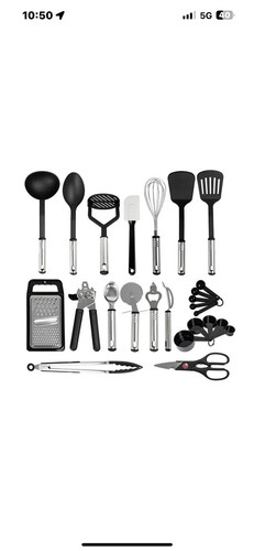 17pcs cooking utensil plastic - 17pcs,