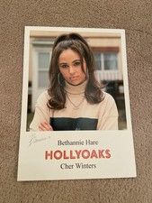 BETHANIE HARE     (HOLLYOAKS) PRESIGNED CAST CARD