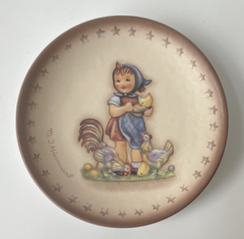Hummel miniature plate - m.j.,
