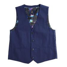 Next Waistcoat  Blue Smart