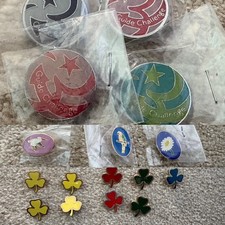 Vintage Girl Guides metal badges