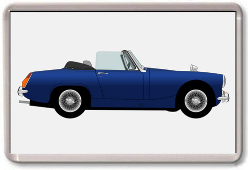 Fridge magnet midget blue - fridge,