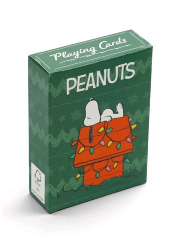 Snoopy christmas playing cards - christmas,
