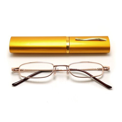 Gold frame metal slim - metal, reading
