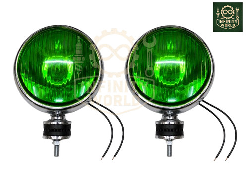 Green spotlight lamp 12v - green,