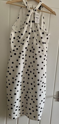 Lipsy white black polka - white/black, dot