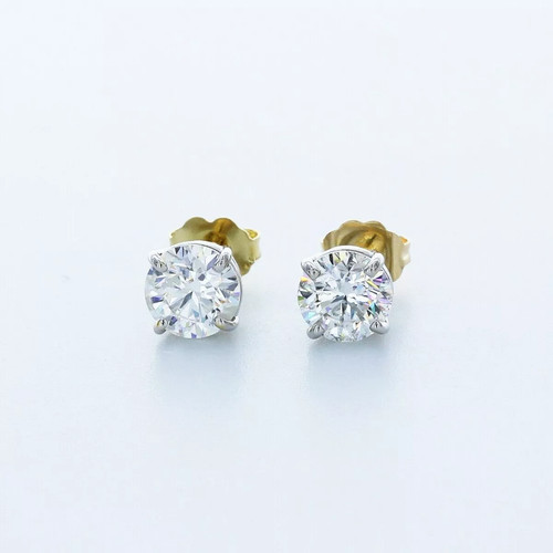 Stud earrings classic - classic, solid