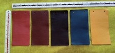 5x Assorted Real Leather
