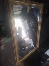 Large Gold Framed Wall Mirror for Living Room or Hall