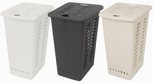 30l slim laundry basket hamper - 30l,