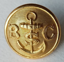 Nice Quality Bembridge Sailing / Yacht Club Large 23mm Gilt Button by Firmin