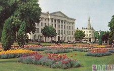 Imperial Gardens & Queens Hotel, Cheltenham, Gloucestershire, England - vintage