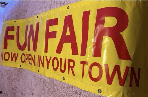 Genuine banner fun fair - fun, in