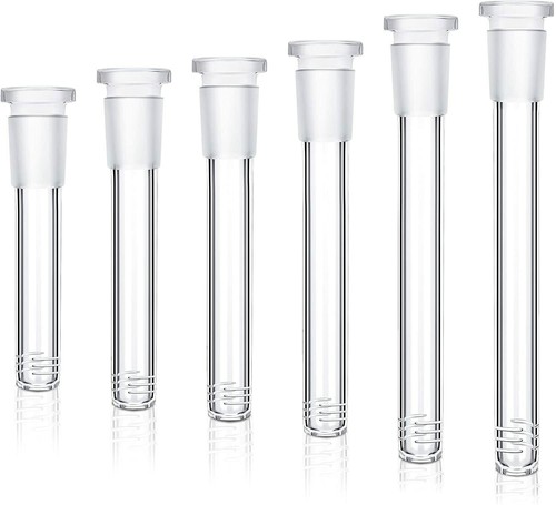 2pcs glass downstem adapter - glass,