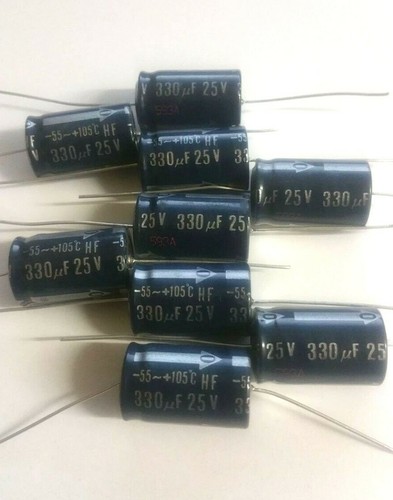 10pcs 330uf 25v panasonic - 330uf, hf