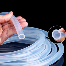 1M Food Grade Clear Translucent Silicone Tube Beer Milk Hose Pipe Soft Rubber