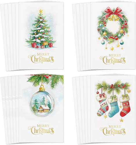 Boxed christmas cards 24 - -,