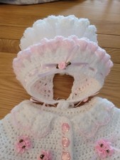 Babys Crochet Matinee Coat And