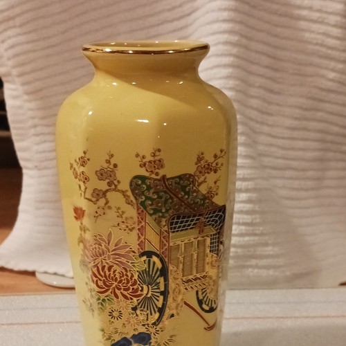 Japanese hexagonal vase - japanese,